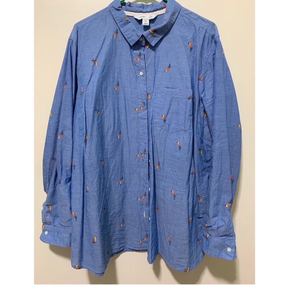 Denim Parrot Shirt🦜